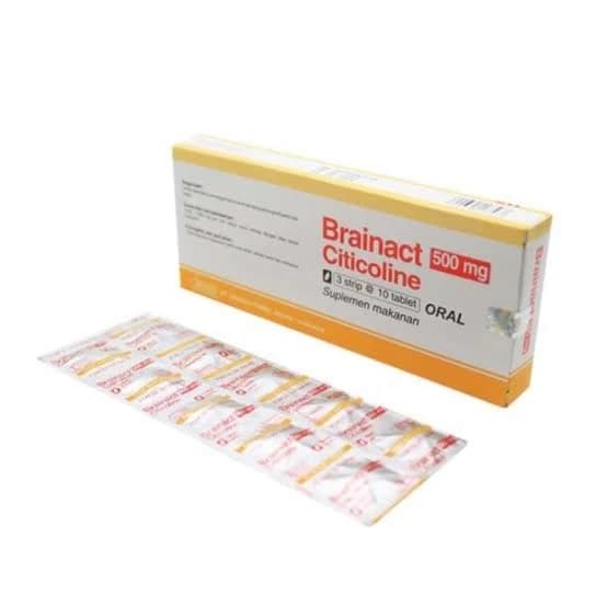 BRAINACT 500 MG BOX 30 TABLET โ 1 box isi 30 tablet