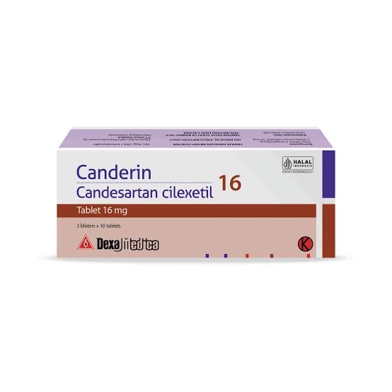 CANDERIN 16 MG BOX 30 TABLET โ 1 box isi 3 blister x 10 tablet (30 tablet)