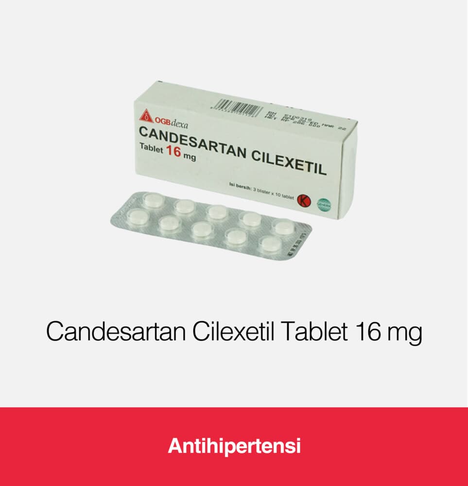 Candesartan โ 1 box isi 3 blister ร 10 tablet (30 tablet)
