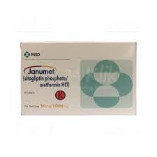 Janumet 50 mg/1000 mg โ 1 box isi 28 tablet