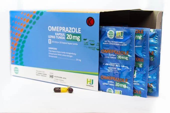 OMEPRAZOLE 20STRIP@10KAP HJ โ 1 box isi 20 strip x 10 kapsul (200 kapsul)