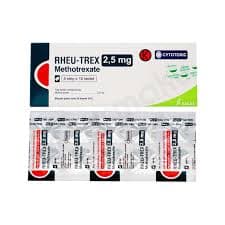 Rheu-Trex 2,5 mg โ 1 box isi 5 strip x 10 tablet (50 tablet)