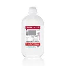 RINGER LACTATE 500 ML EMJEBE โ 1 botol infus 500 mL