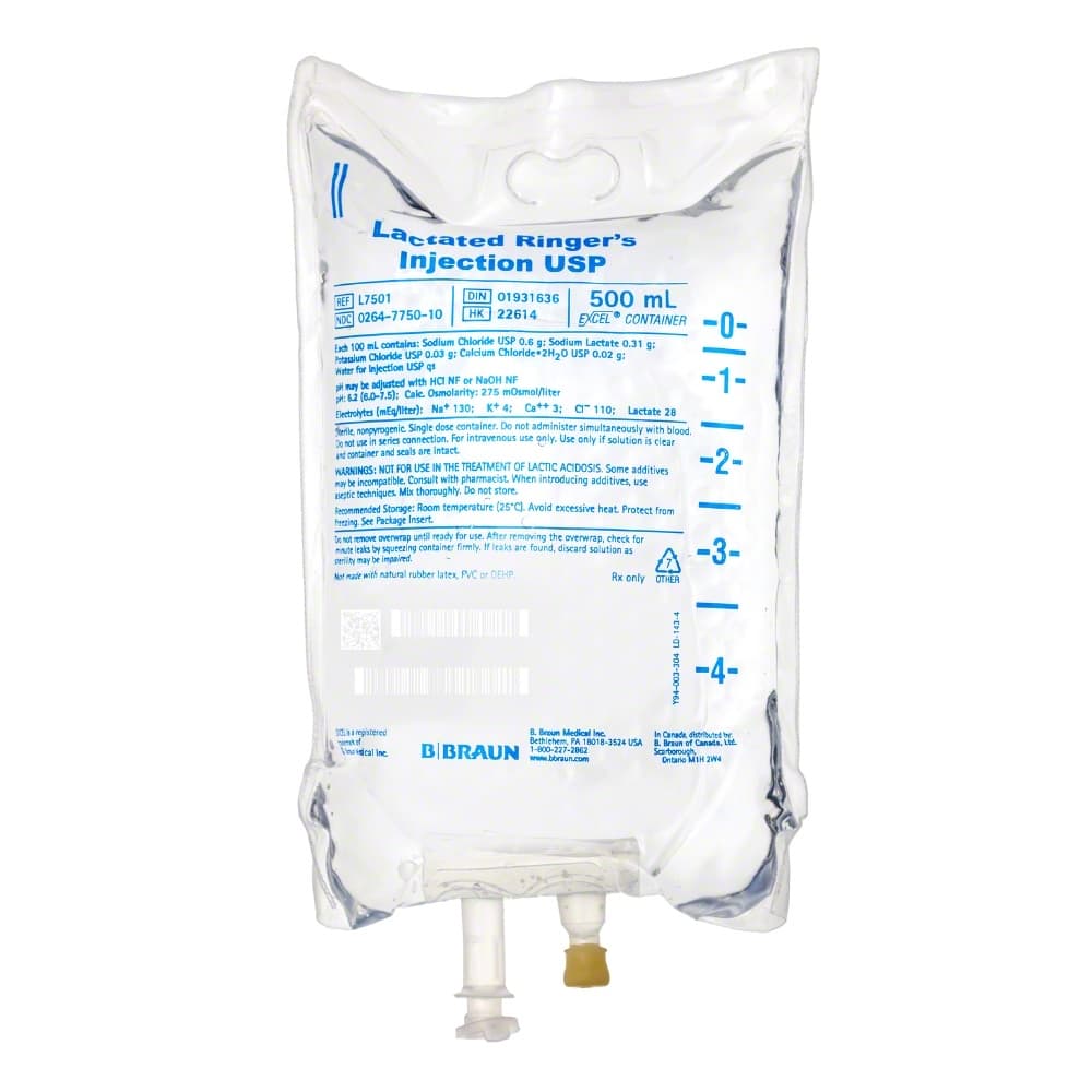 RINGER LACTATE 500ML โ 1 botol infus 500 mL