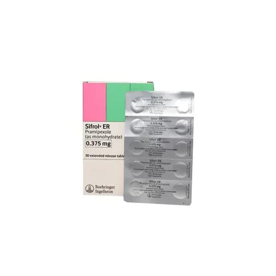 Sifrol โ 1 box isi 3 blister ร 10 tablet lepas lambat (30 tablet)