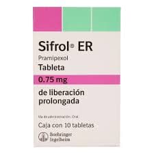 SIFROL ER 0.75 MG BOX 30 TABLET