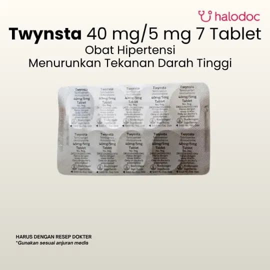 TWYNSTA 40/5 MG BOX 28 TABLET โ 1 box isi 4 blister x 7 tablet (28 tablet)